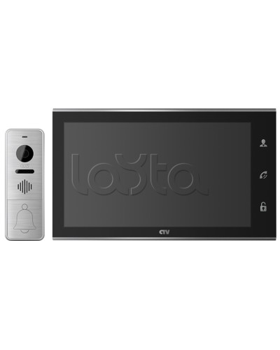 Комплектвидеодомофона CTV-DP4105AHD (черный) в Воронеже Комплекты домофонов Pintop.ru