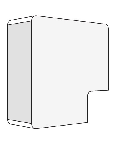 Угол плоский 40x17 белый DKC 00425R в Воронеже Аксессуары для кабель-канала Pintop.ru