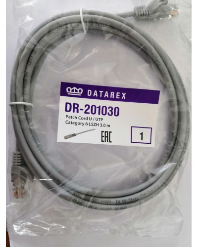 Шнур коммутационный категории 6 Datarex DR-201005 в Воронеже Патчкорды (медные) Pintop.ru