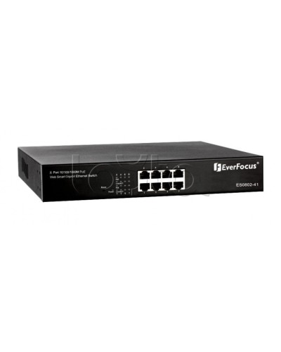 Коммутатор PoE 8-портовый EverFocus ES0802-41 в Воронеже Коммутаторы Pintop.ru