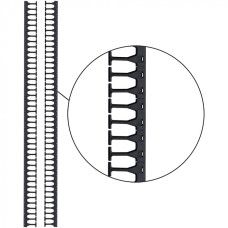 Кабельная гребенка 48U с пальцами глубиной 169 мм, 2 шт. в компл., черная LANMASTER (LAN-DC-CB-48Ux8-PF/L)